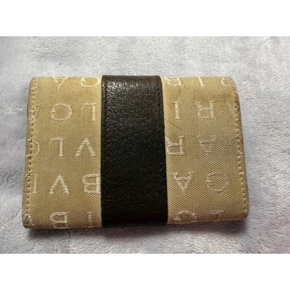 BVLGARI Logomania Canvas‎ Leather Silver Hardware 6-Key Holder Key Ring/Beige